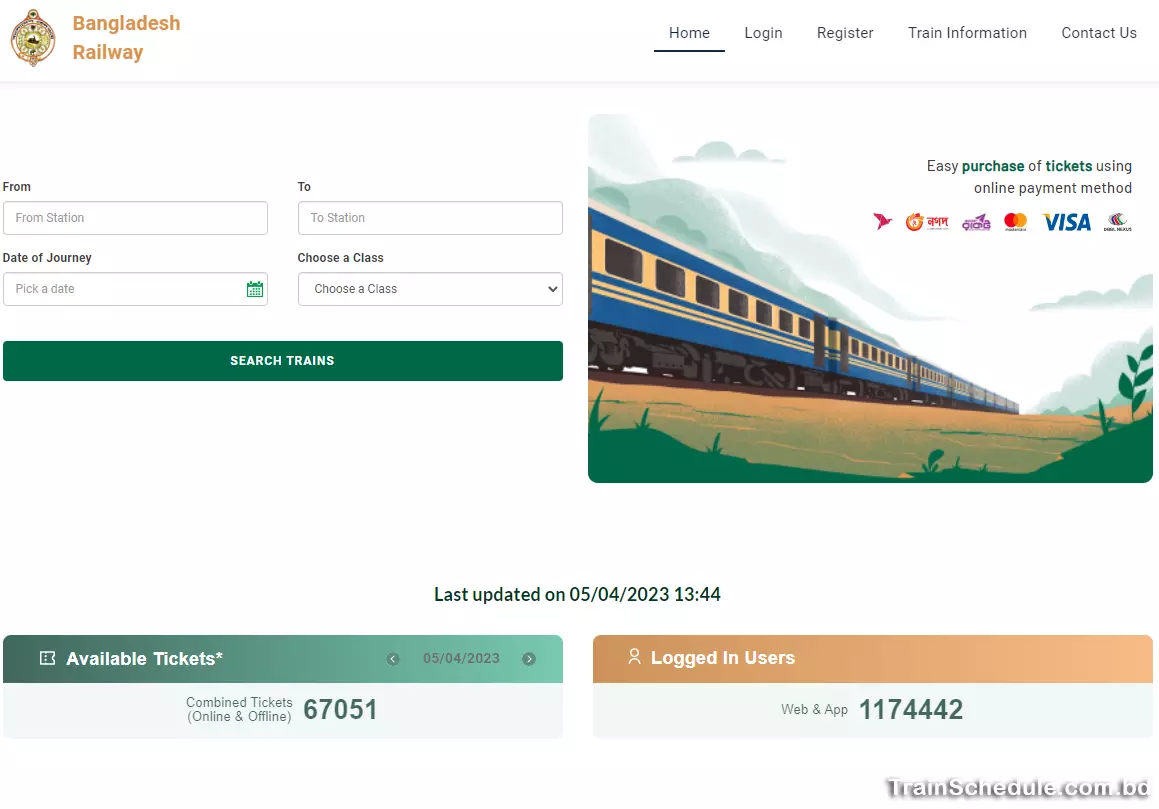 Buy Train Tickets Online in Bangladesh